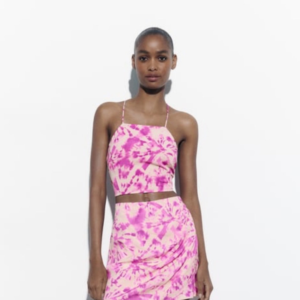 Zara tie dye tank top